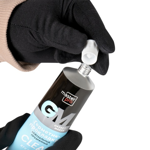 Герметик-прокладка нейтральный MasterPro "прозрачный" 85 г AVS AVK-347 фото 3