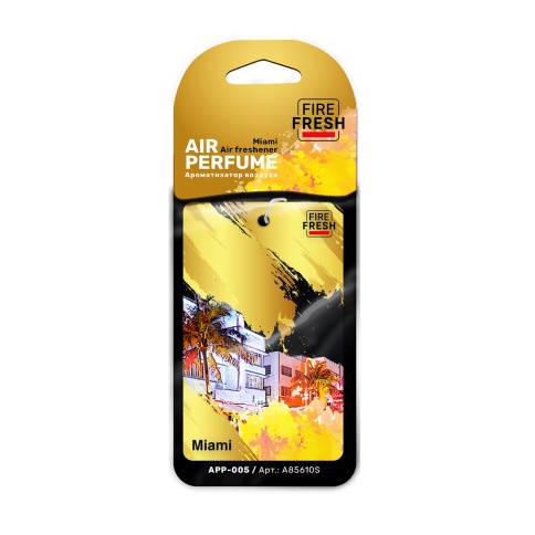 Ароматизатор AVS APP-005 AIR PERFUME (аром. Tobacco Vanille/Табачная Ваниль) USA/Miami (бумажные) фото 1