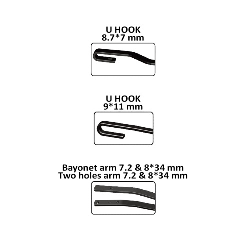 Каркасная щетка стеклоочистителя AVS Classic line CW-23 (58см) фото 3