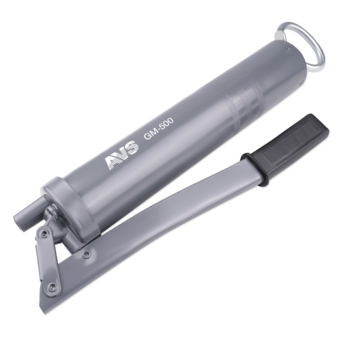 Шприц рычажно-плунжерный 500 мл (гибкий шланг, трубка) под тубу AVS GM-500 фото 2