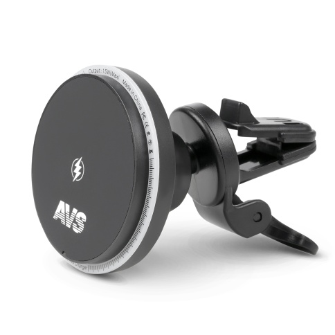 Держатель для смартфонов с беспр.зарядкой магнитный в дефлектор MagSafe AVS AH-02-WC фото 2