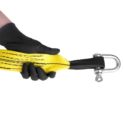 Трос буксировочный (усиленный,цвет-желтый) AVS EXPERT ST-75B 7т 5м.шаклы фото 2