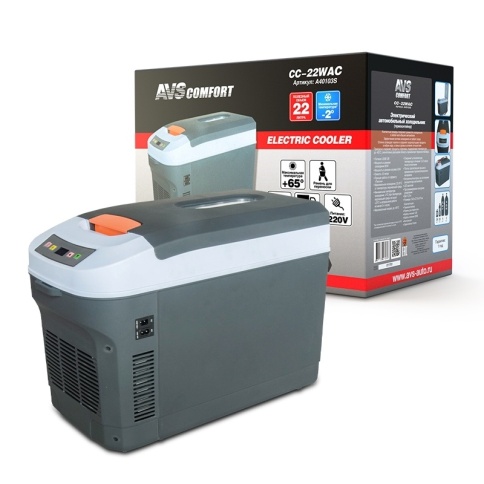Холодильник автомобильный AVS CC-22WAC 22л 12V/24V/220V фото 1