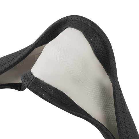 Оплетка на руль D-образная (нат. кожа) AVS DS-296M-B (размер M, черный) - Серия "Classic" фото 3