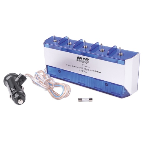 Разветвитель прикуривателя AVS 12/24 (на 5 выходов) CS501 фото 1