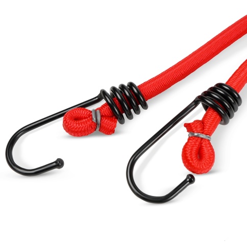 Резинка крепления груза 60 см х 8 мм, 2 шт (метал.крючки) AVS TL-05 фото 3