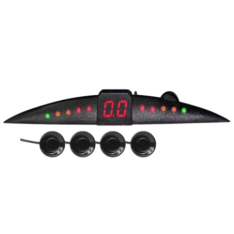 Парктроник PS-144U (4 датчика+коннекторы, цветной светодиодный дисплей с цифровым табло) фото 1