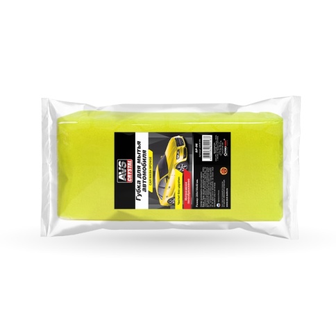 Губка поролоновая AVS SP-06 (кирпич) (200x100x50мм) фото 2