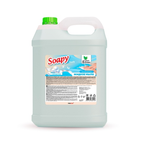 Жидкое мыло "Soapy" с перламутром 5 л. Clean&Green CG8011 фото 2