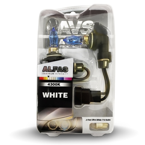 Газонаполненные лампы AVS ALFAS Maximum Intensity 4300K H13 12V 75/85W, комплект 2+2 (W5W) шт. фото 1