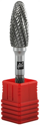 Борфреза твердосплавная пламевидная, тип H, 8 мм, двойная насечка, Thorvik TRRBH08200665-2 (57030) фото 3