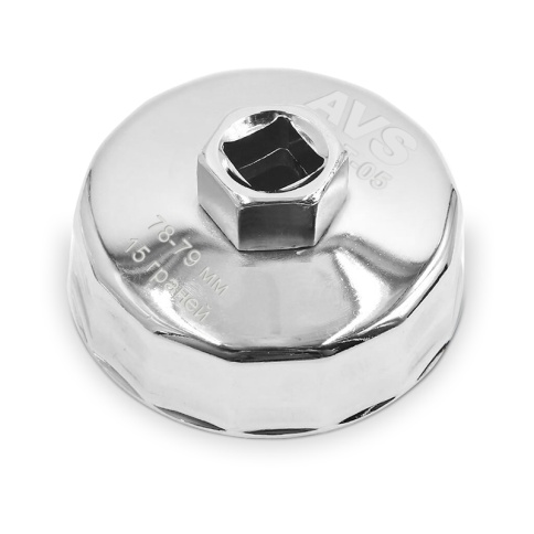 Съемник масляного фильтра «чашка» 78-79 мм, 15 граней AVS FWCT-05 фото 1