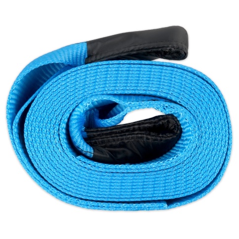 Трос буксировочный (усиленный,цвет-синий) AVS EXPERT ST-205S 20т 5м.петли фото 3