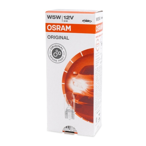 Лампа автомобильная W5W (W2.1*9.5d) ORIGINAL LINE 12V OSRAM фото 1