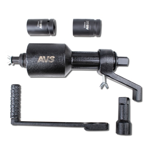 Гайковерт механический 1"DR 330 мм, 4800Нм, 2-х скоростной (головки 32,33 мм) в кейсе AVS WL-04 фото 1