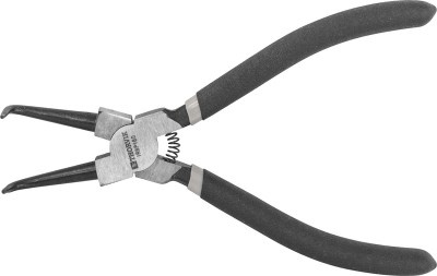 Щипцы загнутые 90° для стопорных колец, сжим, 180 мм, 12-65 мм Thorvik IRBP180 (52190) с ПВХ рукоятк фото 1