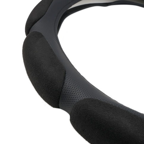 Спонжевая оплетка руля AVS SP-526M-B ( размер M, черный) 10 подушечек - Серия "Sponge" фото 2