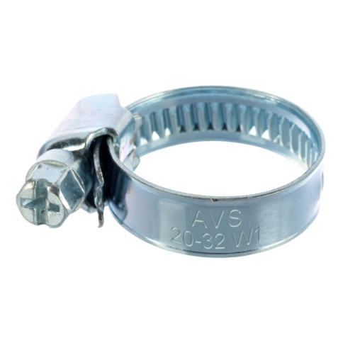 Хомут червячный AVS CM 20-32/9 оцинкованный (900/50) фото 1