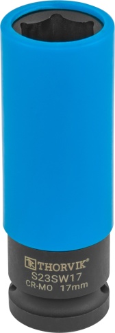 Головка ударная удлиненная тонкостенная 1/2"DR для легкосплавных дисков,17мм,Thorvik S23SW17 (54461) фото 1