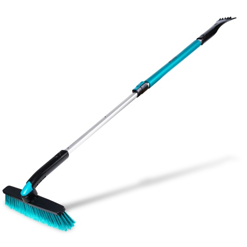 Щётка-скребок с мягкой ручкой и распушенной щетиной, поворотная, телескопич. (90-130 см) AVS SB-6330 фото 2