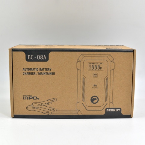 Автоматическое зарядное устройство для 6 и 12 вольтовых АКБ, BERKUT BC-08A (9 стадий зарядки) фото 6