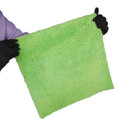 Микрофибровое полотенце для располировки жирных составов "Plush Cloth" DM-0601 (40*40) фото 5