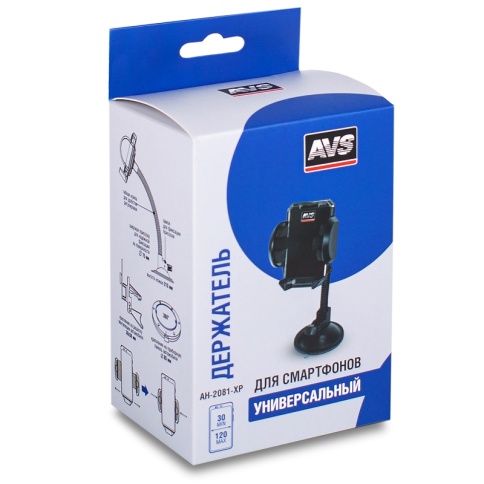 Держатель для смартфонов телескопический на приборную панель AVS AH-2081-XP фото 4