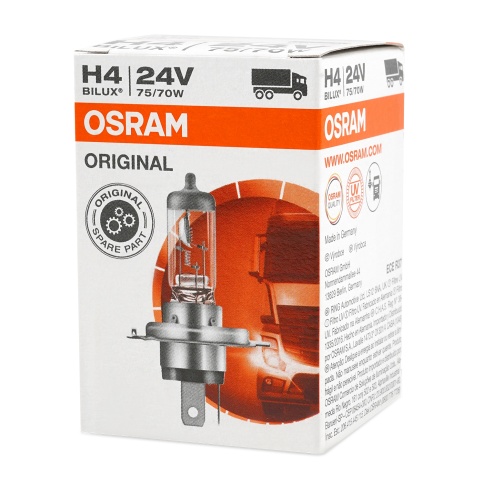 Автолампа галогенная H19 (60/55W PU43T-3) ORIGINAL LINE 12V OSRAM фото 1