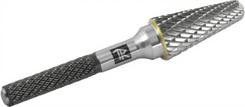 Борфреза твердосплавная коническая с радиусным торцом, тип L, 8 мм, двойная насечка, Thorvik (57034) фото 4