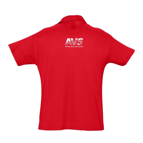 Футболка поло красная (размер XL 50-52) AVS фото 2