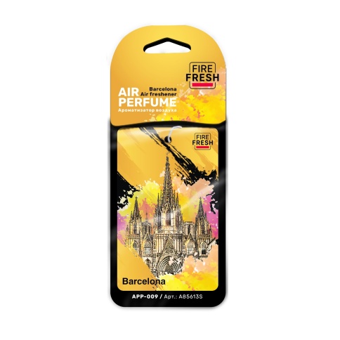 Ароматизатор AVS APP-009 AIR PERFUME (аром. Lady million/Леди Миллион) Spain/Barcelona (бумажные) фото 1