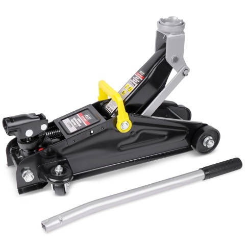 Домкрат подкатной AVS FJ-2000AL (поворотная ручка 360 градусов), 2т, 135-340мм. в кейсе фото 2