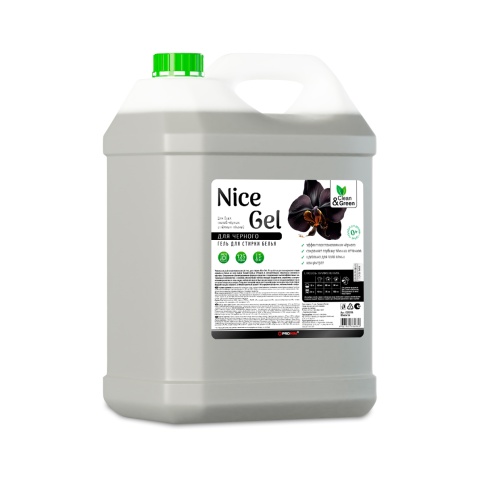 Гель для стирки "Nice Gel" для чёрного белья (концентрат) 5 л. (ПЭНД) Clean&Green CG8355 фото 2