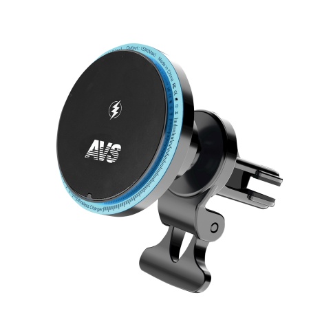 Держатель для смартфонов с беспр.зарядкой магнитный в дефлектор MagSafe AVS AH-02-WC фото 1