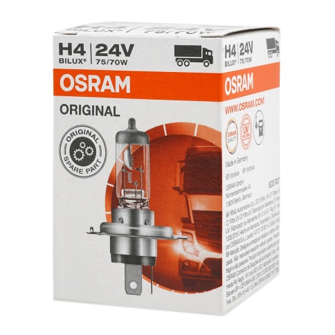 Автолампа галогенная H4 (75/70W P43T) ORIGINAL LINE 24V OSRAM фото 1