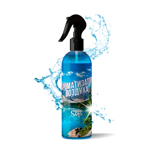 Ароматизатор воздуха Soft "Mountain breeze/Горный бриз" (триггер) 350 мл. Clean&Green CG8473 фото 1