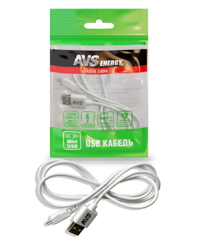 Кабель AVS MN-313 USB/mini-USB, 5 Вт, 1 м (A78042S) фото 1