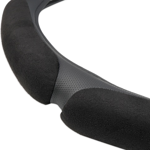 Спонжевая оплетка руля AVS SP-426XL-B ( размер XL, черный) - Серия "Sponge" фото 2