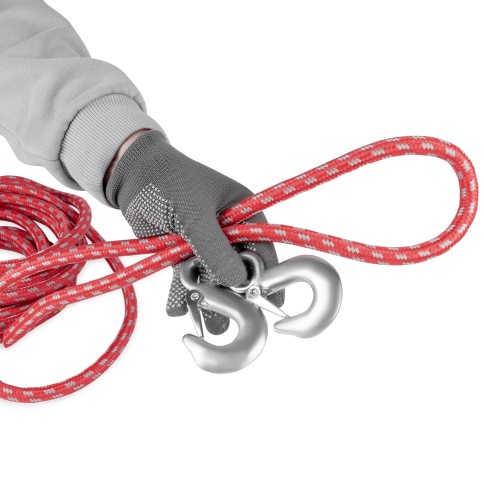 Трос буксировочный веревочный с крюками 5т 4,5м AVS BT-5 в сумке фото 5