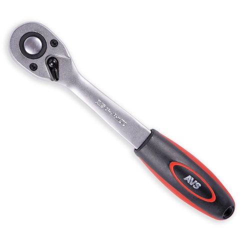 Рукоятка трещоточная 1/2"DR 72 зубца (пластиковая ручка) AVS RH11272 фото 1