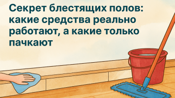 Секрет блестящих полов: какие средства реально работают, а какие только пачкают